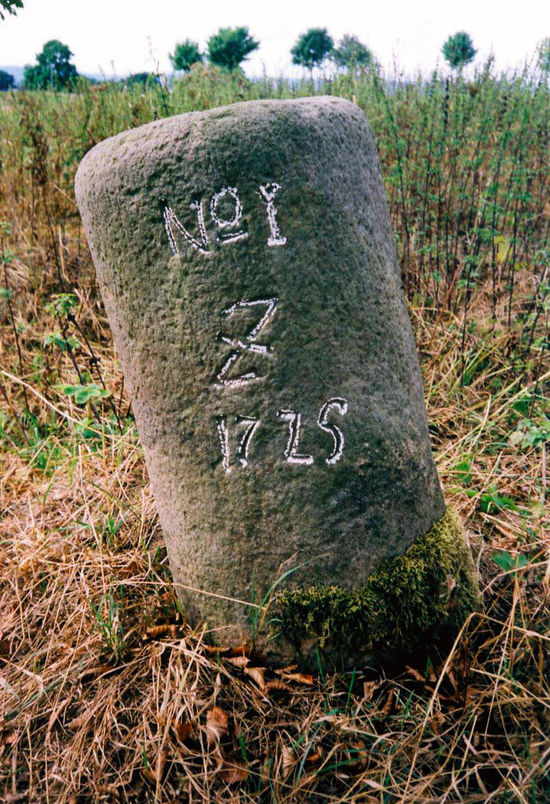 Grenzstein Nr. 1 von 1725