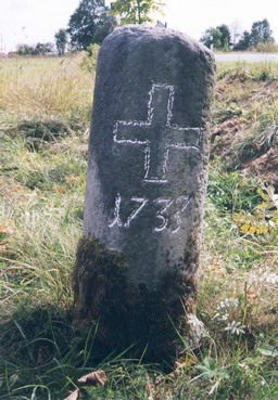 Malzeichen-Grenzstein Nr. 4 von 1733