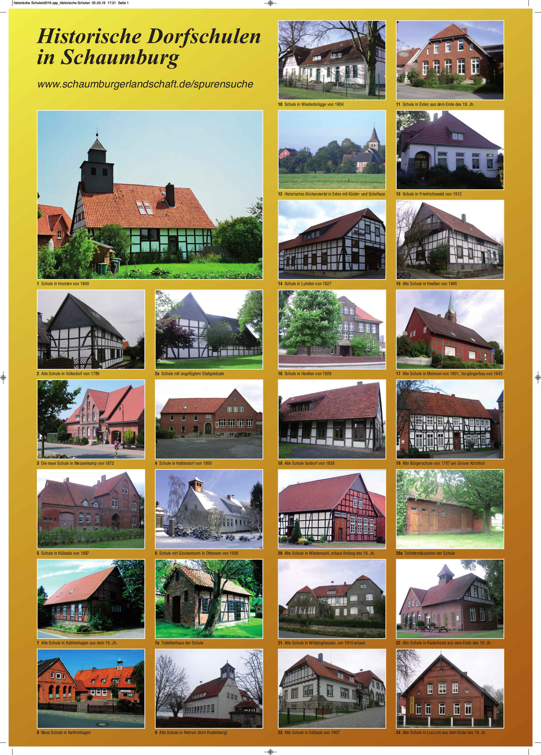 Poster Dorfschulen